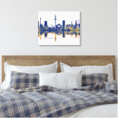 Duisburg Skyline Leinwanddruck (Insitu (Schlafzimmer))