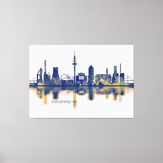Duisburg Skyline Leinwanddruck (Vorderseite)