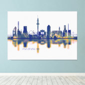 Duisburg Skyline Leinwanddruck (Insitu (Holzboden))