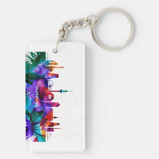 Duisburg Skyline Schlüsselanhänger (Rückseite)