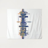 Duisburg Skyline Wandteppich (Vorderseite (Horizontal))
