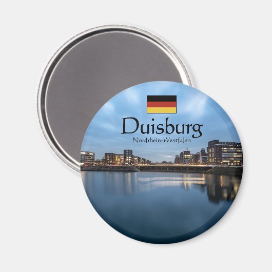 Duisburg Souvenir Magnet (Vorderseite/Rückseite)