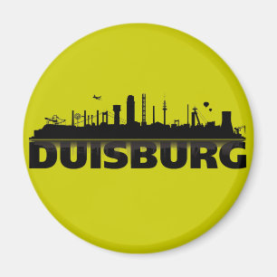 Duisburg Stadt Skyline - Magnet /Kühlschrankmagnet