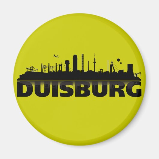 Duisburg Stadt Skyline - Magnet /Kühlschrankmagnet (Vorne)