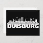Duisburg Stadt Skyline - Postkarte (Vorne/Hinten)