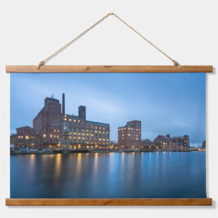 Duisburg Wandteppich Mit Holzrahmen