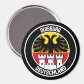 Duisburger RundEmblem Magnet (Vorderseite/Rückseite)