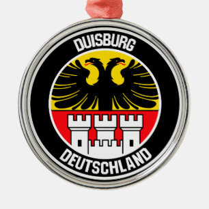 Duisburger RundEmblem Ornament Aus Metall