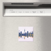 Duisburger Skyline Magnet (In Situ (Geschirrspüler))