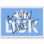 DUK-Logo Aufkleber (Vorderseite)