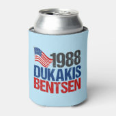 Dukakis Bentsen Funny Retro Wahl 1988 Dosenkühler (Kanne Vorderseite)