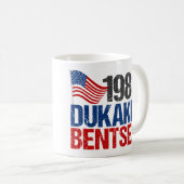 Dukakis Bentsen Retro-Wahl 1988 Kaffeetasse (VorderseiteRechts)
