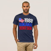 Dukakis Bentsen Retro-Wahl 1988 T-Shirt (Vorne ganz)