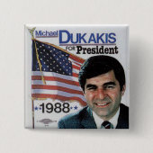 Dukakis - Knopf Button (Vorderseite)