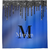 DUKE BLAU UND GLITZER   DUSCHVORHANG (Vorderseite)