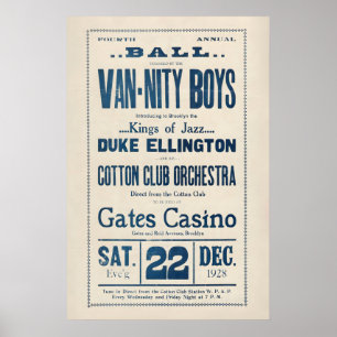 Duke Ellington Jazzplakat - Cotton Club - Gates Poster