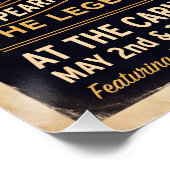 Duke Ellington Live Poster (Ecke)