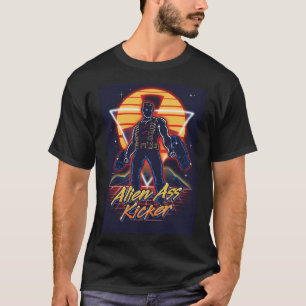 Duke Nukem kickin80er neon Retrowave T-Shirt