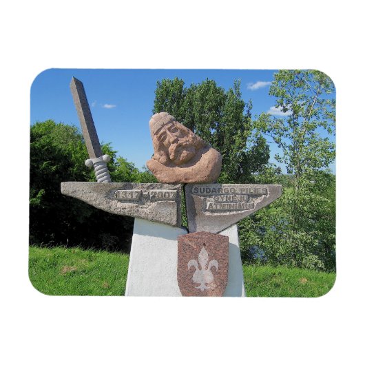 Duke Sudargas Castle Mounds- LITHUANIA Magnet (Horizontal)