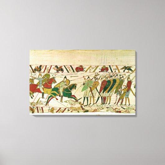 Duke William Exhorts Truppen Leinwanddruck (Vorderseite)