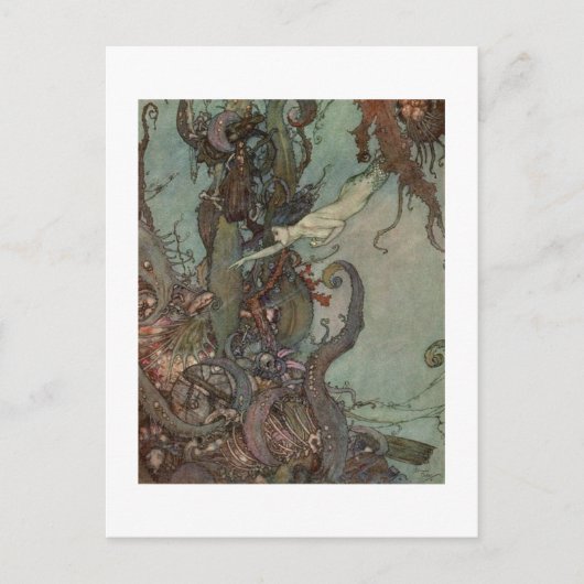 Dulac ist die kleine Meerjungfrau Postkarte (Vorderseite)