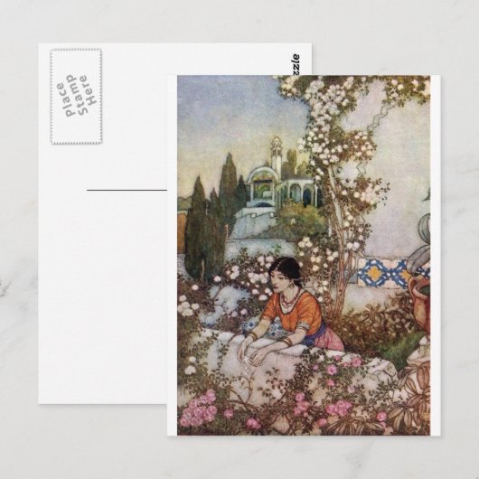 Dulac's Rubaiyat Postkarte (Vorne/Hinten)