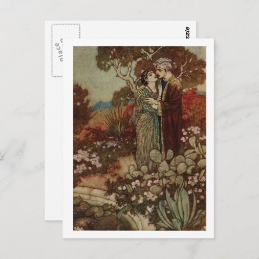 Dulac's Rubaiyat Postkarte (Vorne/Hinten)