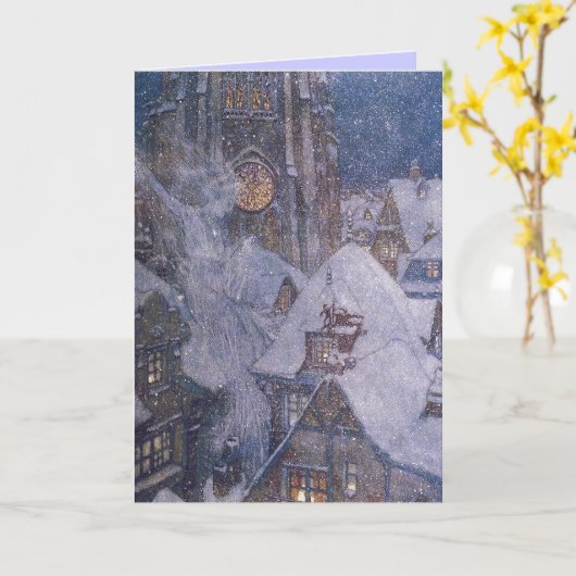 Dulacs Schnee-Königin-Karte Karte (Gelbe Blume)