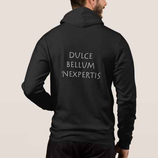 Dulce bellum inexpertis hoodie (Rückseite)