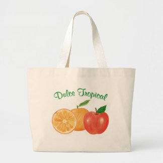 Dulce Tropical: naranja y manzana Jumbo Stoffbeutel