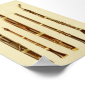 Dulcian, Oboe, Bassoon, Baronite Oboe Poster (Ecke)