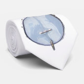 DULCIJO - KRAWATTE - AUF WEISS (Gerollt)