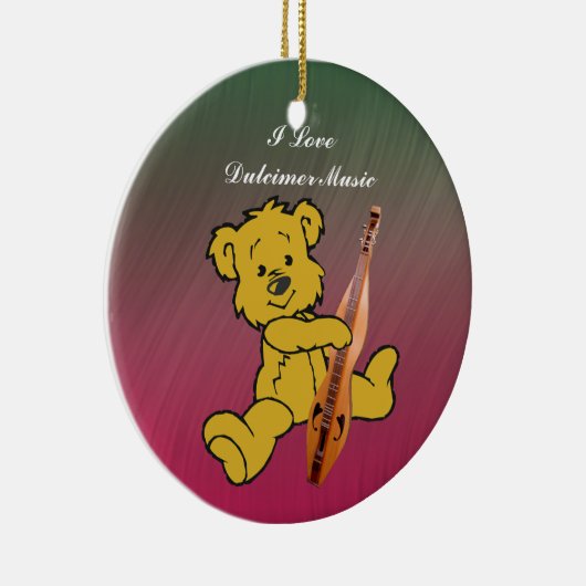 DULCIMER BEAR ORNAMENT (Rechts)