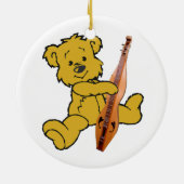 DULCIMER BEAR-ORNAMENT KERAMIK ORNAMENT (Hinten)