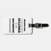 Dulcimer das wichtigste Instrument Gepäckanhänger (Vorderseite horizontal)