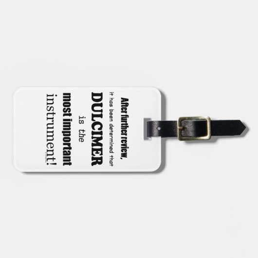 Dulcimer das wichtigste Instrument Gepäckanhänger (Vorderseite horizontal)