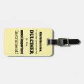 Dulcimer das wichtigste Instrument Gepäckanhänger (Vorderseite horizontal)