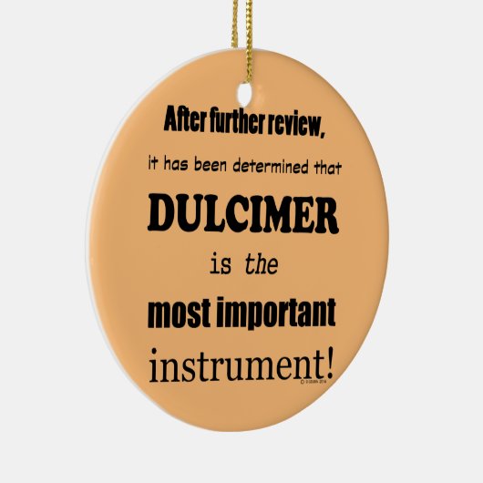Dulcimer das wichtigste Instrument Keramik Ornament (Rechts)