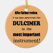 Dulcimer das wichtigste Instrument Keramik Ornament (Vorne)