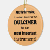 Dulcimer das wichtigste Instrument Keramik Ornament (Links)
