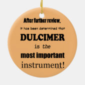 Dulcimer das wichtigste Instrument Keramik Ornament (Hinten)
