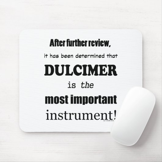 Dulcimer das wichtigste Instrument Mousepad (Mit Mouse)