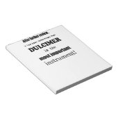 Dulcimer das wichtigste Instrument Notizblock (angewinkelt)