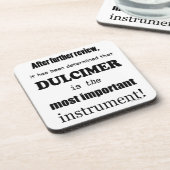 Dulcimer das wichtigste Instrument Untersetzer (Linke Seite)