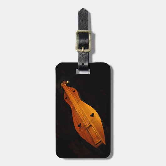 Dulcimer-Gepäckanhänger Gepäckanhänger (Vorderseite vertikal)