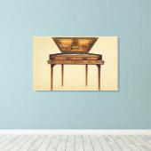 Dulcimer in einem gemalten Klangkasten, 18. Jh. Leinwanddruck (Insitu (Holzboden))