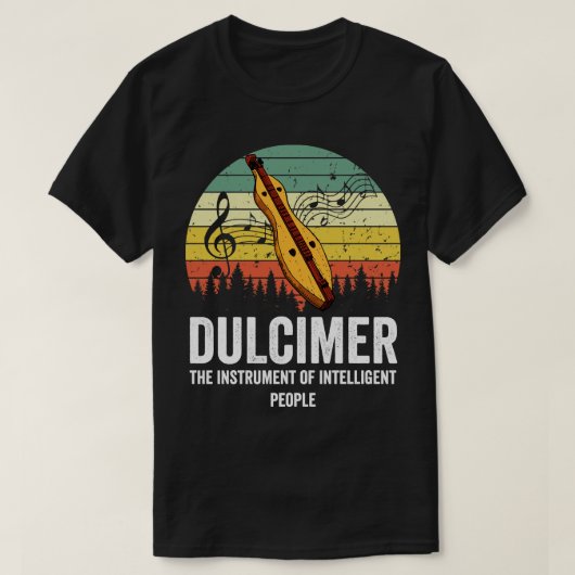 Dulcimer-Instrument T-Shirt (Design vorne)