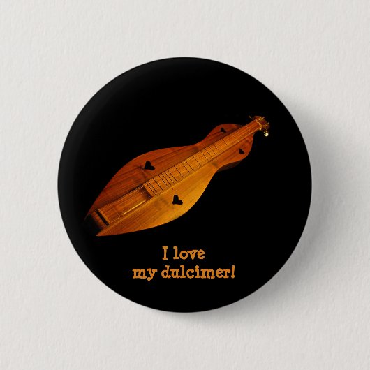 Dulcimer-Knopf Button (Vorderseite)
