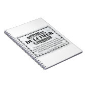 Dulcimer-Lizenz Notizblock (Rechte Seite)