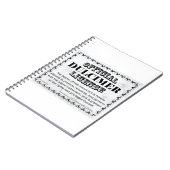 Dulcimer-Lizenz Notizblock (Linke Seite)